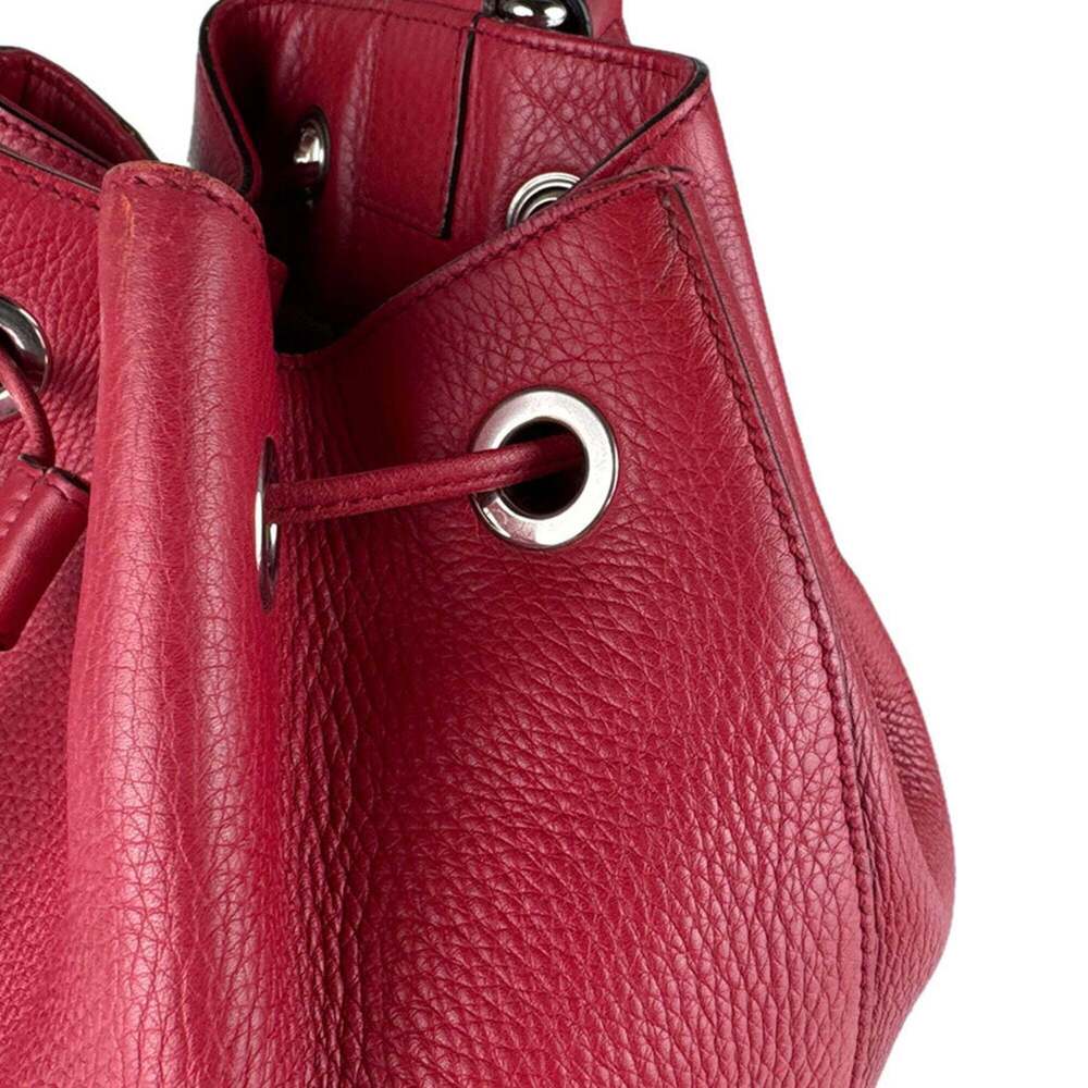 GUCCI Red Leather Backpack - Picture 8 of 13